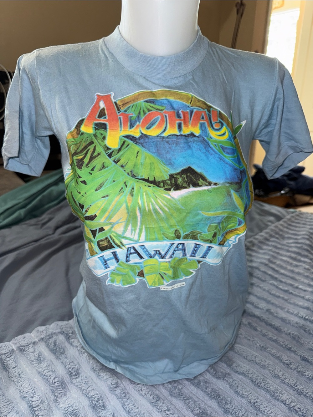Vintage 1980s Belton Aloha Hawaii Souvenir Graphic Tee Kids 14-16 / Adult XS